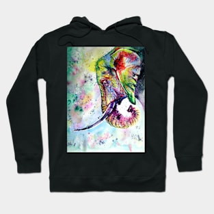 Colorful elephant dreaming Hoodie